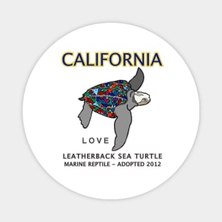 California - Leatherback Sea Turtle - Love Magnet